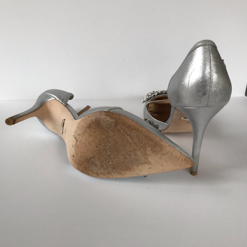 Badgley Mischka Shoes Silver Women’s Palma II Pump Sz 8.5 - Picture 5 of 5
